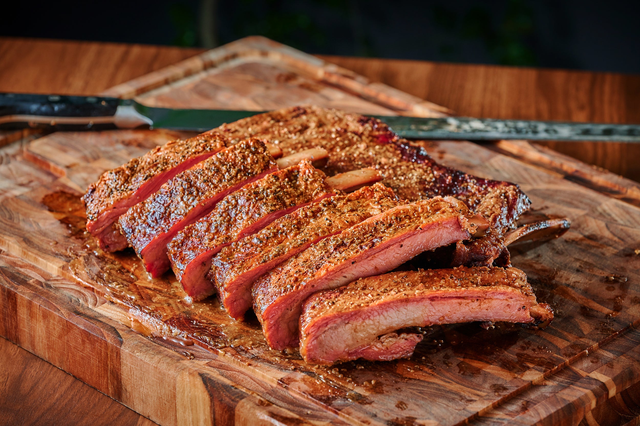 [Online limited product] Smoked rib half rack (set of 2 sauces)